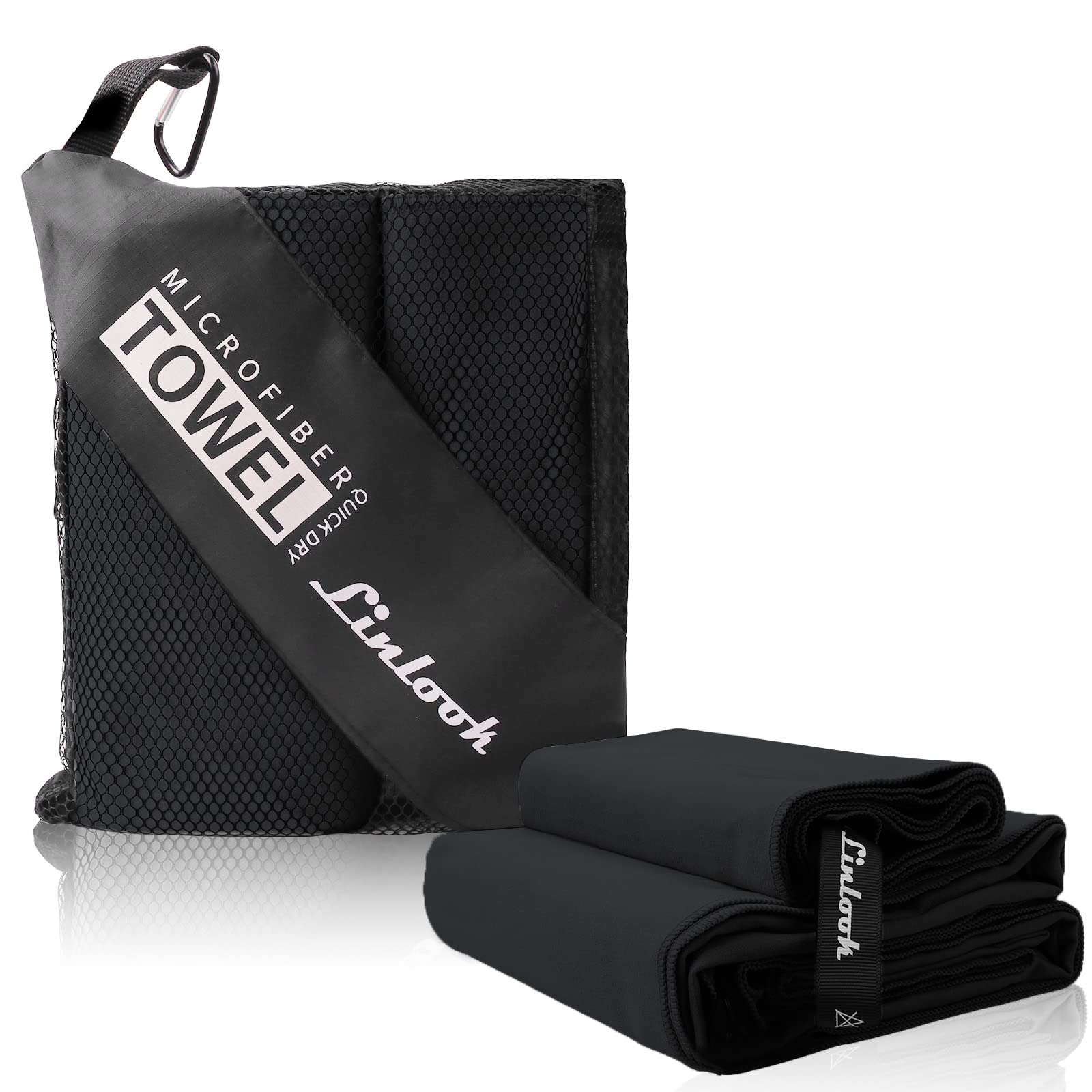 Linlook Microfibre Towel Set | Quick-Dry Antibacterial Sports & Beach Towels