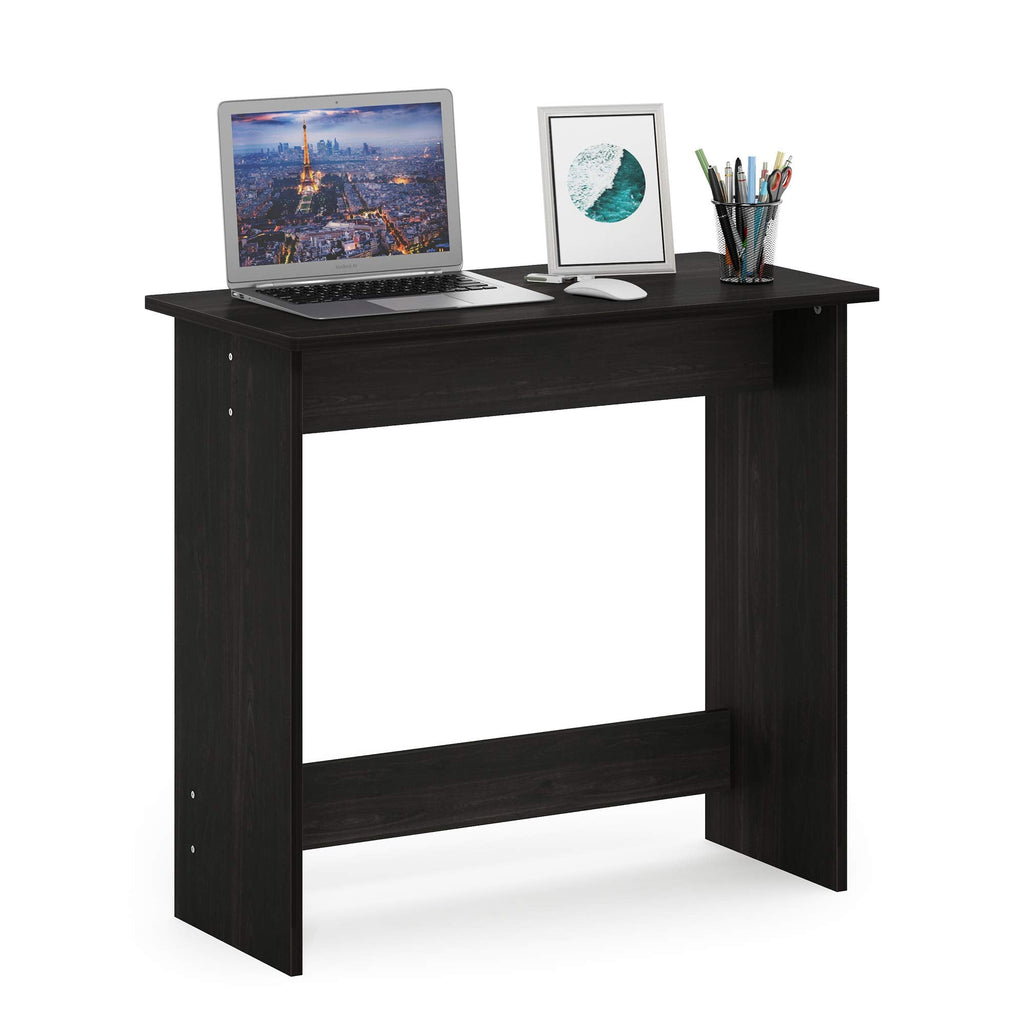 Furinno Simplistic Computer Desk – Compact Study Table, Espresso Wood