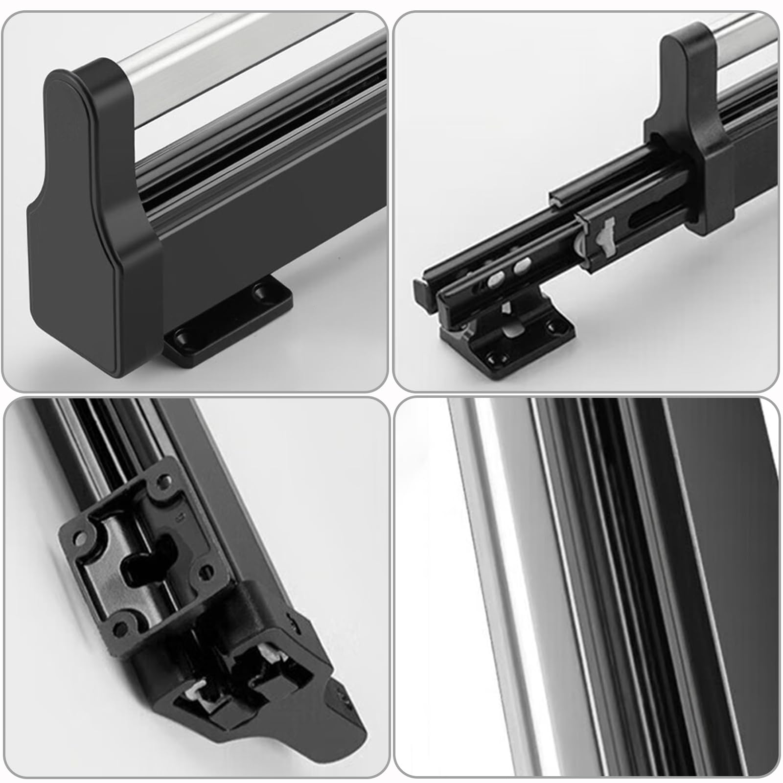 Jolof Store Pull Out Wardrobe Valet Rod | Heavy Duty Steel Rack - 447mm