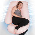 PinkFoggie Cooling Pregnancy Pillow – 57 Inch U-Shaped Full Body Support