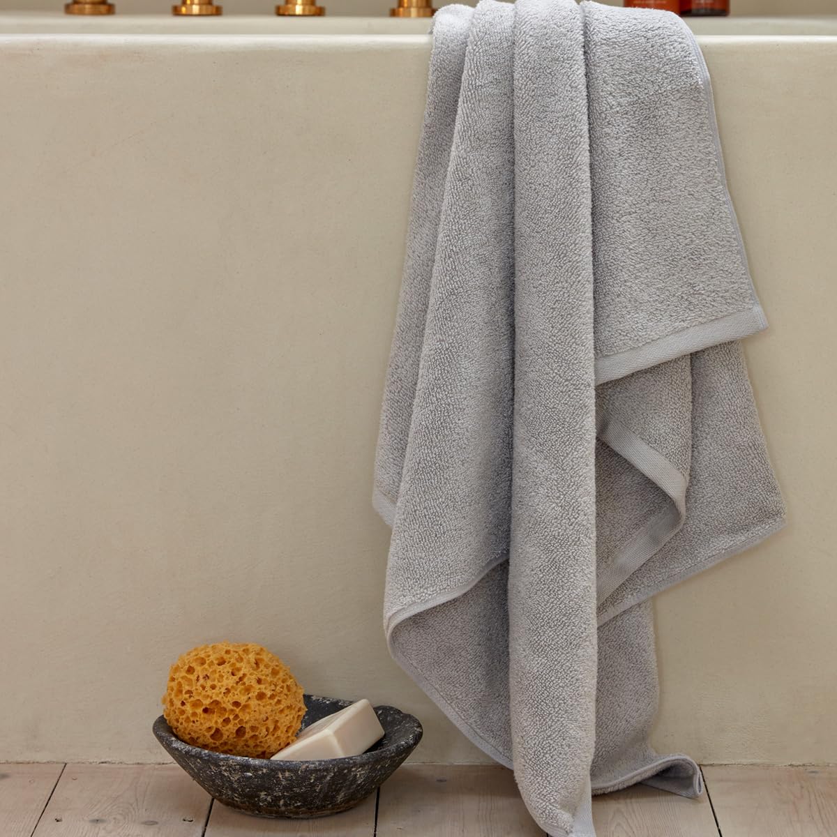 Christy Cirrus Quick Dry Towel Set | 4 Pieces | 2 Hand 2 Bath | Super Soft and Fluffy | Lightweight Bathroom Shower Towels | 100% Cotton | Cloud Grey - image 5