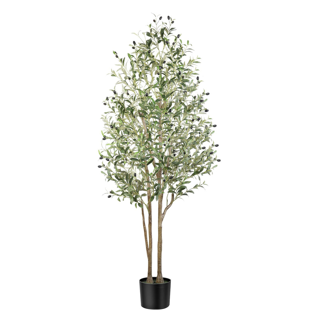 Alupssuc 6FT Artificial Olive Tree | Lifelike Faux Silk Floor Plant for Home