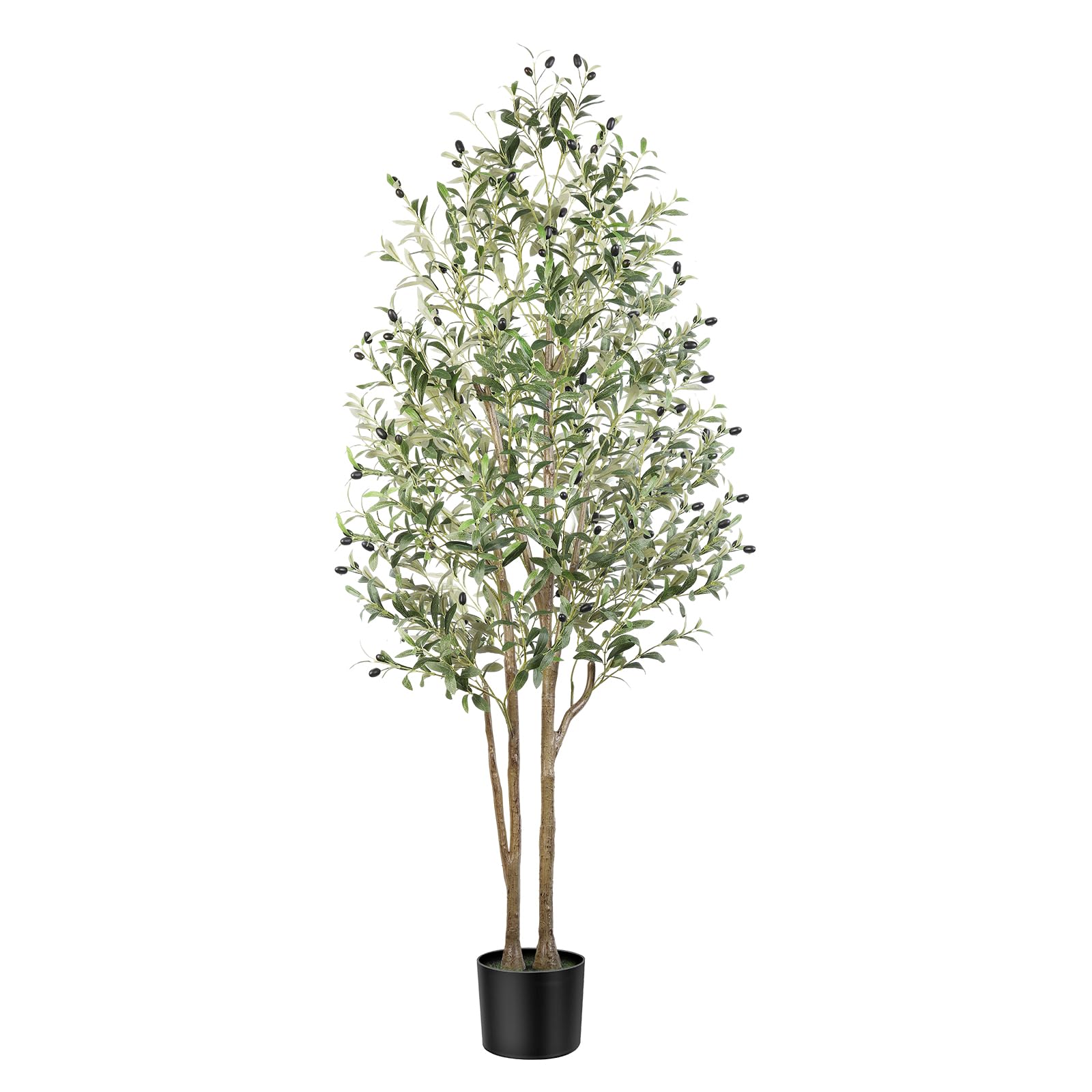 Alupssuc 6FT Artificial Olive Tree | Lifelike Faux Silk Floor Plant for Home