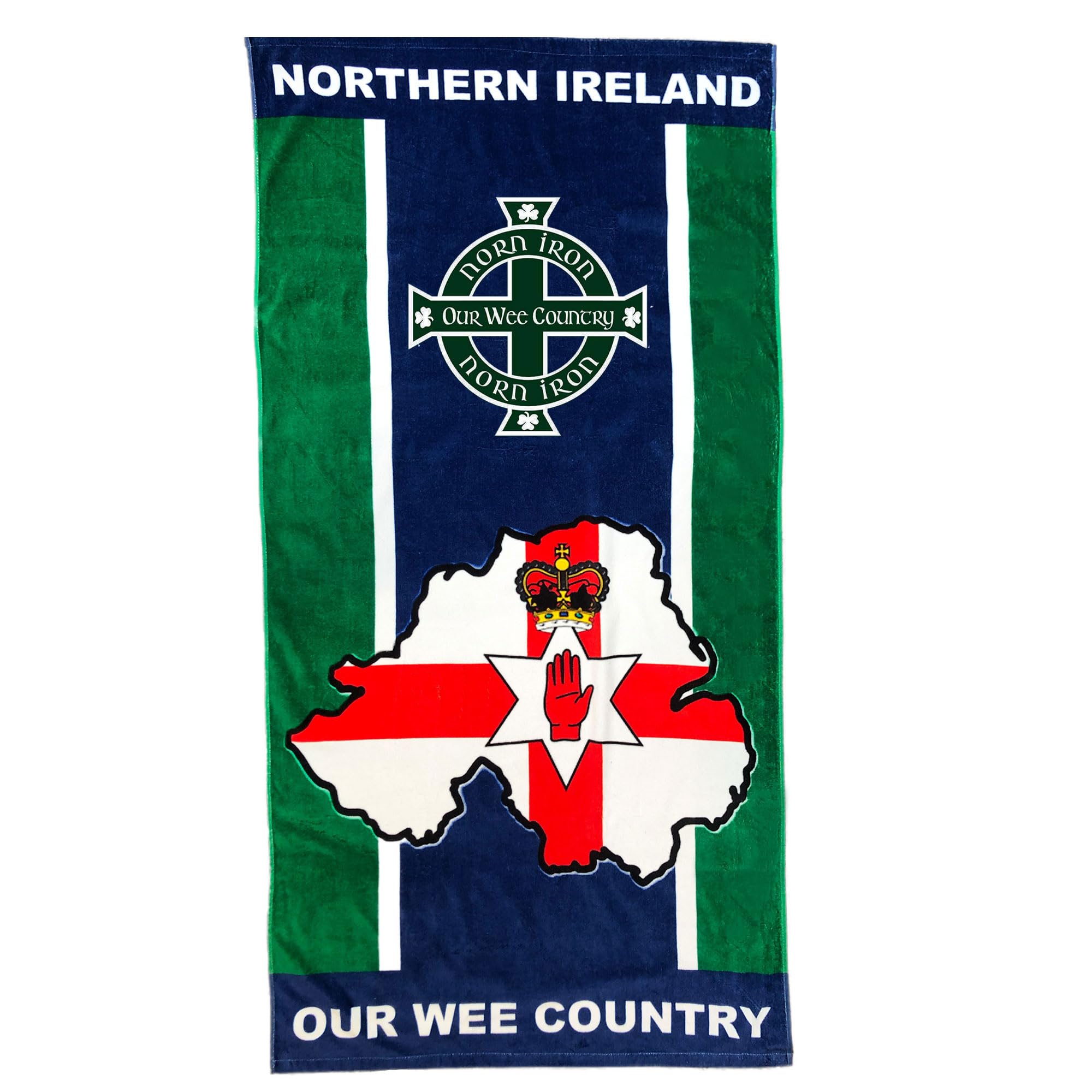 Northern Ireland Beach Towel – 100% Cotton, 150cm x 75cm