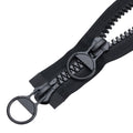Zip Plastic 2 Way 80 cm #15 Large Divisible Black Zip for Coat Down Jacket Jackets TXZWJZ 80 cm, 2 Ways LL-80