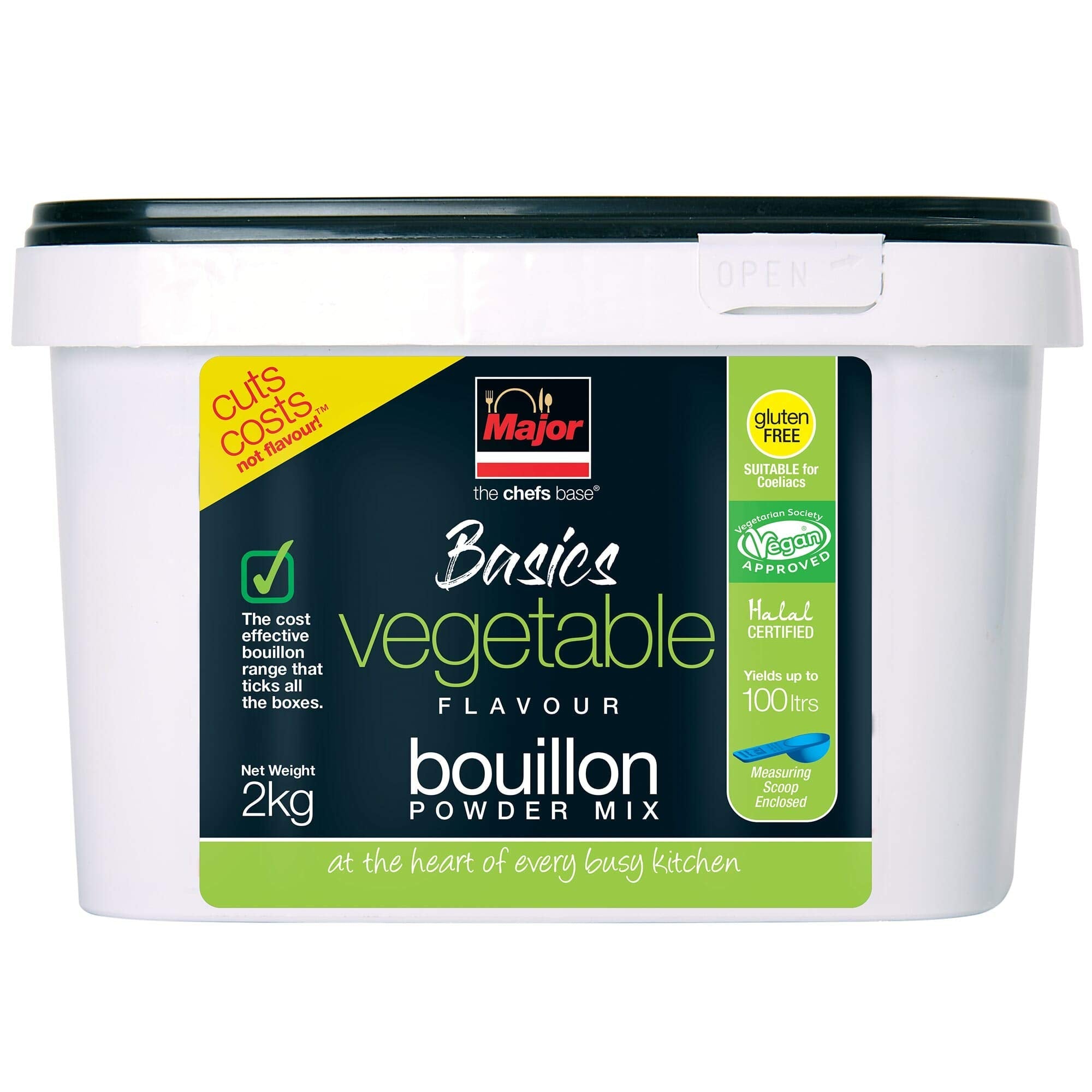 Major Gluten Free Vegetable Bouillon – Vegan Savory Seasoning - 2kg
