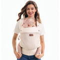 Momcozy Breathable Mesh Baby Carrier – Ergonomic Cotton, Apricot