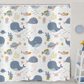 Kids Shower Curtain | Cartoon Underwater World | 180x200 cm