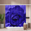 Blue Rose Shower Curtain – Mold Resistant Waterproof Polyester