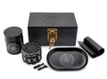MYSTE Zodiac Stash Box Set | Smell-Proof Lockable Case with Grinder
