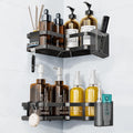 Gerlion Shower Caddy – 5-Piece Adhesive Stainless Steel Bathroom Organizer
