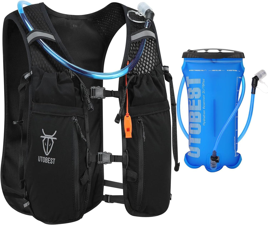 UTOBEST 10L Running Hydration Vest – Lightweight Backpack with 2L Bladder