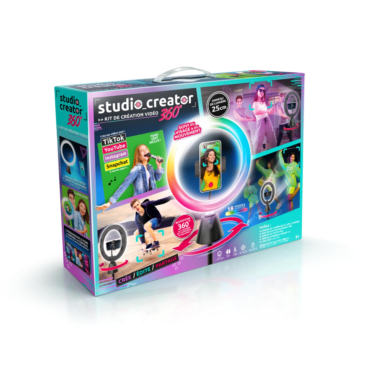 Studio Creator 360 Motion Tracking Ring Light Kit with Green Screen