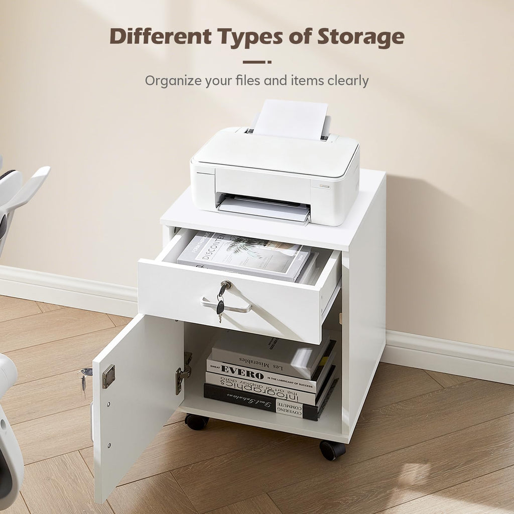 TUKAILAi Mobile Filing Cabinet, Lockable Drawer and Cabinet for Home Office - image 2