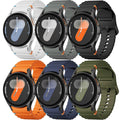 MYAPULUA Silicone Sport Straps for Samsung Galaxy Watch 7/6/5/4/FE | 6-Pack