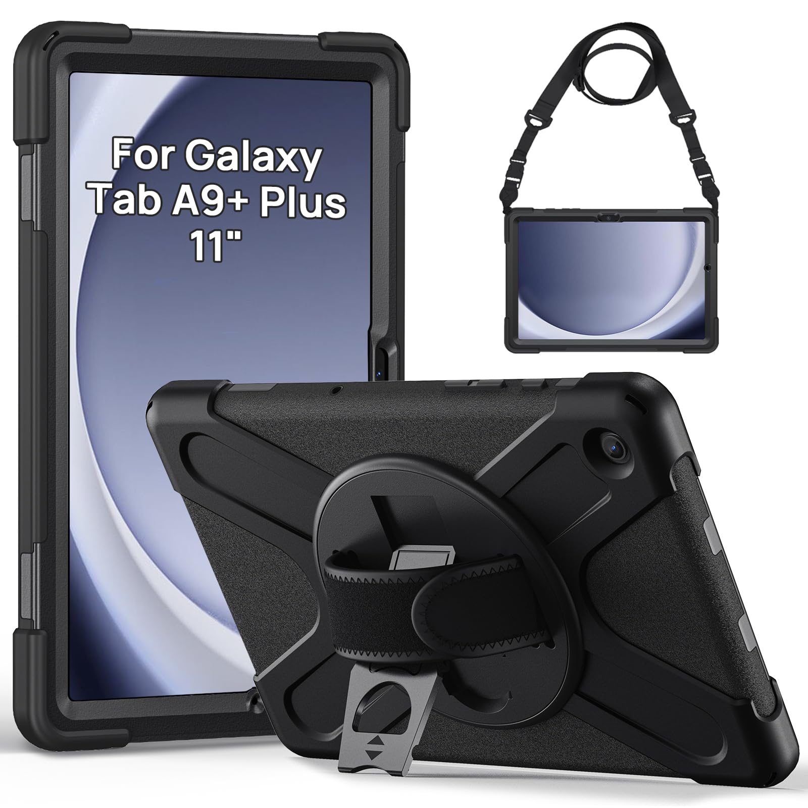 Gerutek Samsung Galaxy Tab A9 Plus Case - Rugged Shockproof Cover