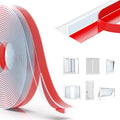 T-Shaped Door Seal Strip – 20ft Clear Silicone Draft Excluder