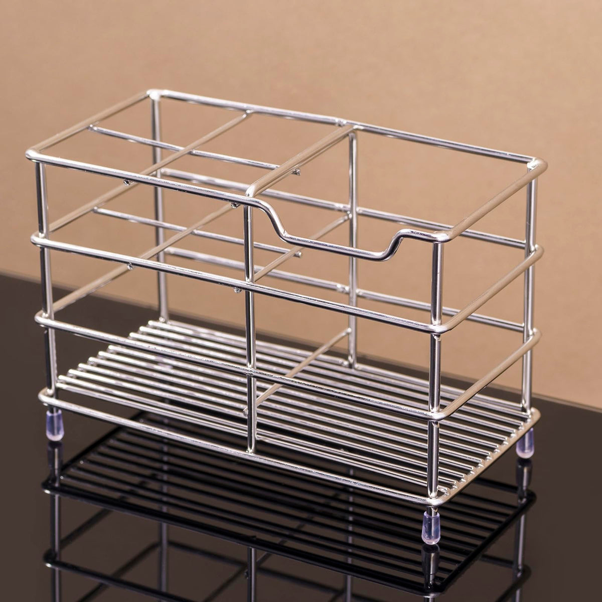 Electric toothbrush holder, stainless steel bathroom storage rack, drain storage rack Silvery - image 5