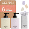 Skipper Foaming Hand Wash Duo Kit | 2 HDPE Dispensers + 6 Refill Tablets