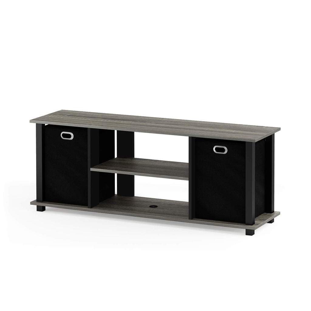 Furinno TV Stand Entertainment Center with Storage Drawers - French Oak