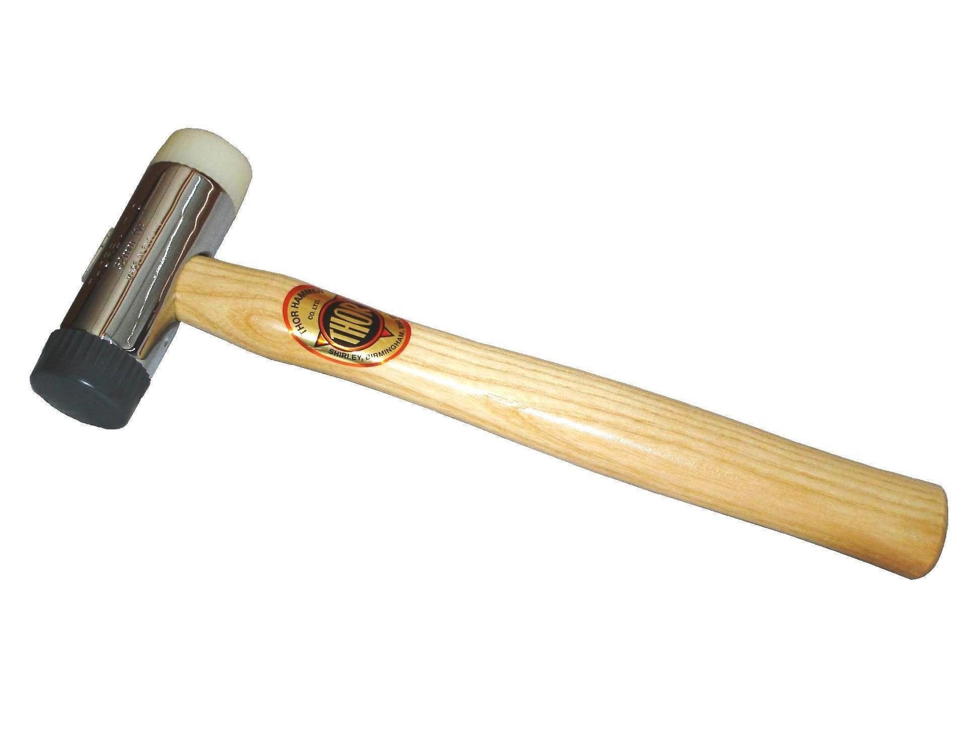 Thor 31-710R Soft Faced Hammer – Nylon & PVC Hammer mit Holzstiel, 450g
