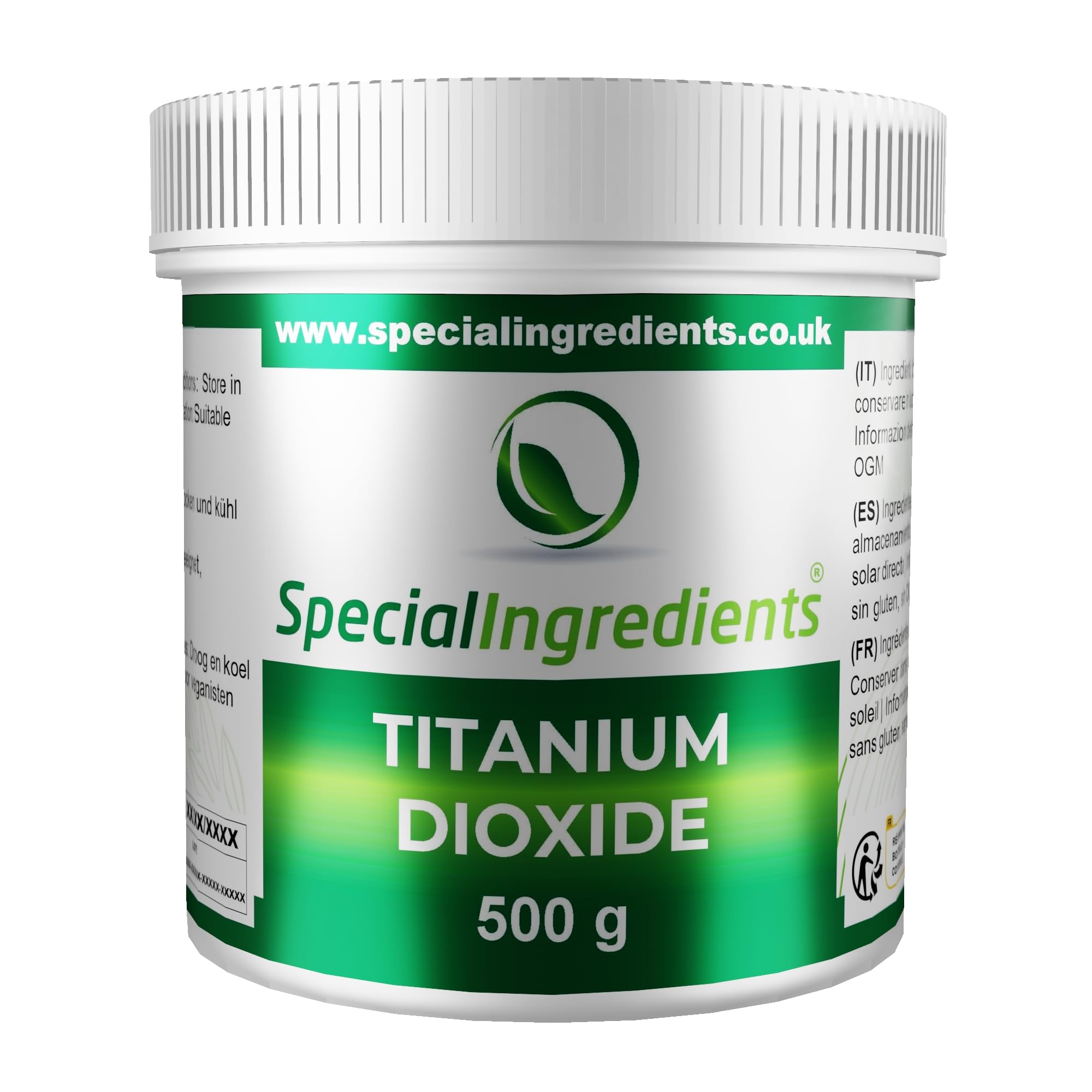 Special Ingredients Titanium Dioxide 500g | Icing & Chocolate Whitener