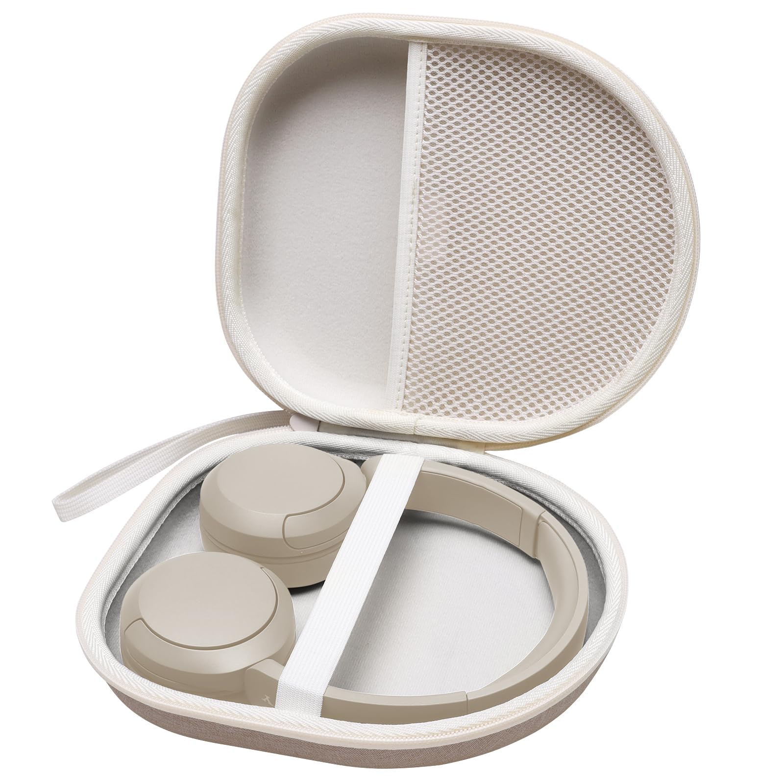 LTGEM Hard Carrying Case for Sony WH-CH520 & WH-CH510 Headphones – Beige