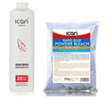 Ican London Hair Bleach Kit: 20 Vol 6% Peroxide & 500g Blue Powder