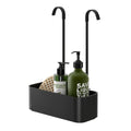 Tiger 2-Store Black Hanging Shower Caddy for 150mm Shower Taps