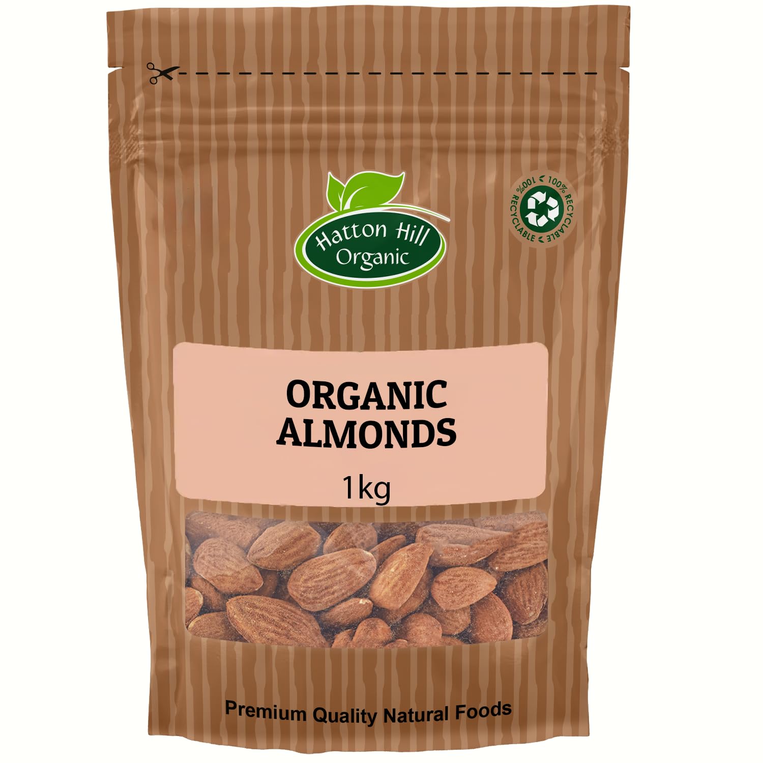 Hatton Hill Organic Whole Almonds – 1kg Raw & Naturally Grown