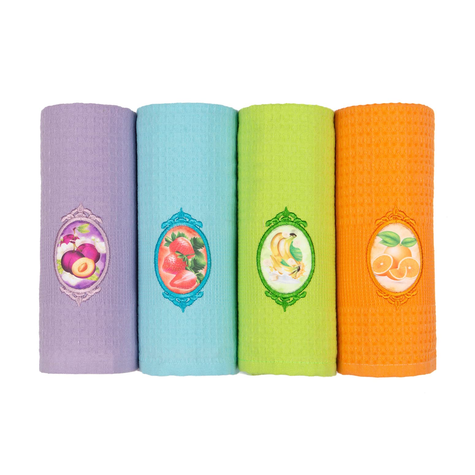 Lavien Home Turkish Cotton Waffle Weave Kitchen Towels – Set of 4