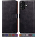 SUANPOT iPhone 17 Case – RFID Blocking PU Leather Wallet Flip Cover
