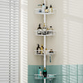 HapiRm Rustproof Corner Shower Caddy – 4 Tier Tension Pole Shelf