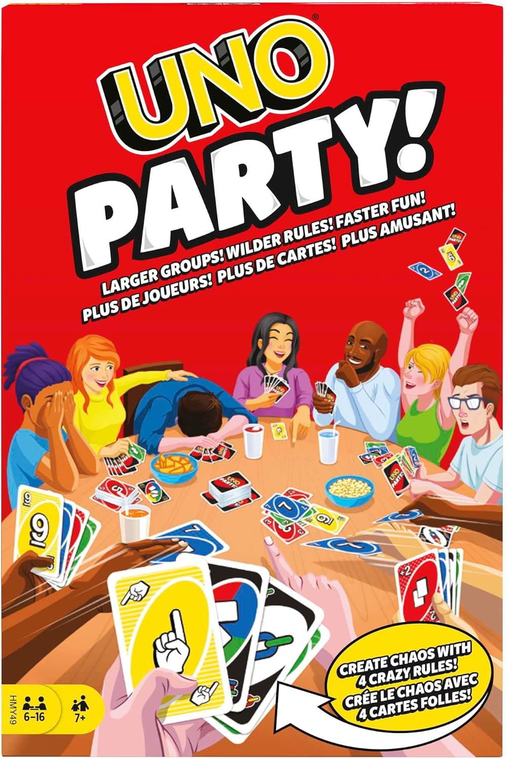 UNO Party Card Game by Snaps – Classic Family Game for 6 to 16 Players