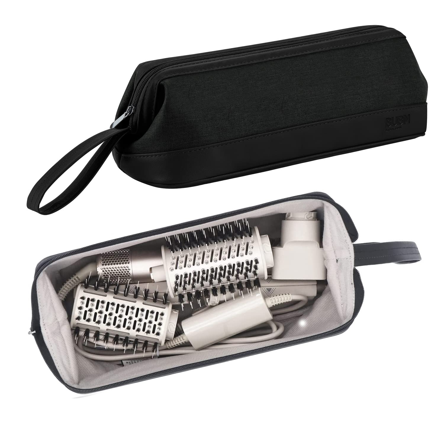 BUBM Travel Case for Dyson Airwrap & Shark Flexstyle - Waterproof PU Leather