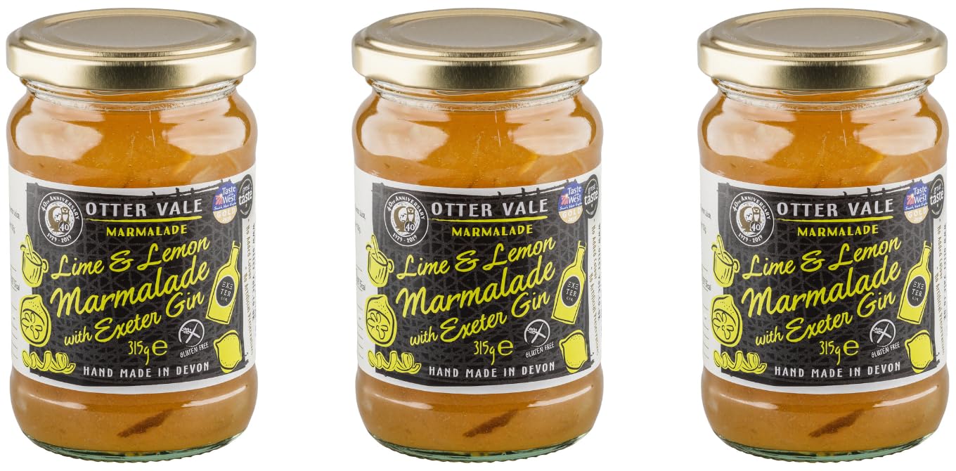 Otter Vale Lime & Lemon Marmalade with Exeter Gin - 350g Devon Preserve