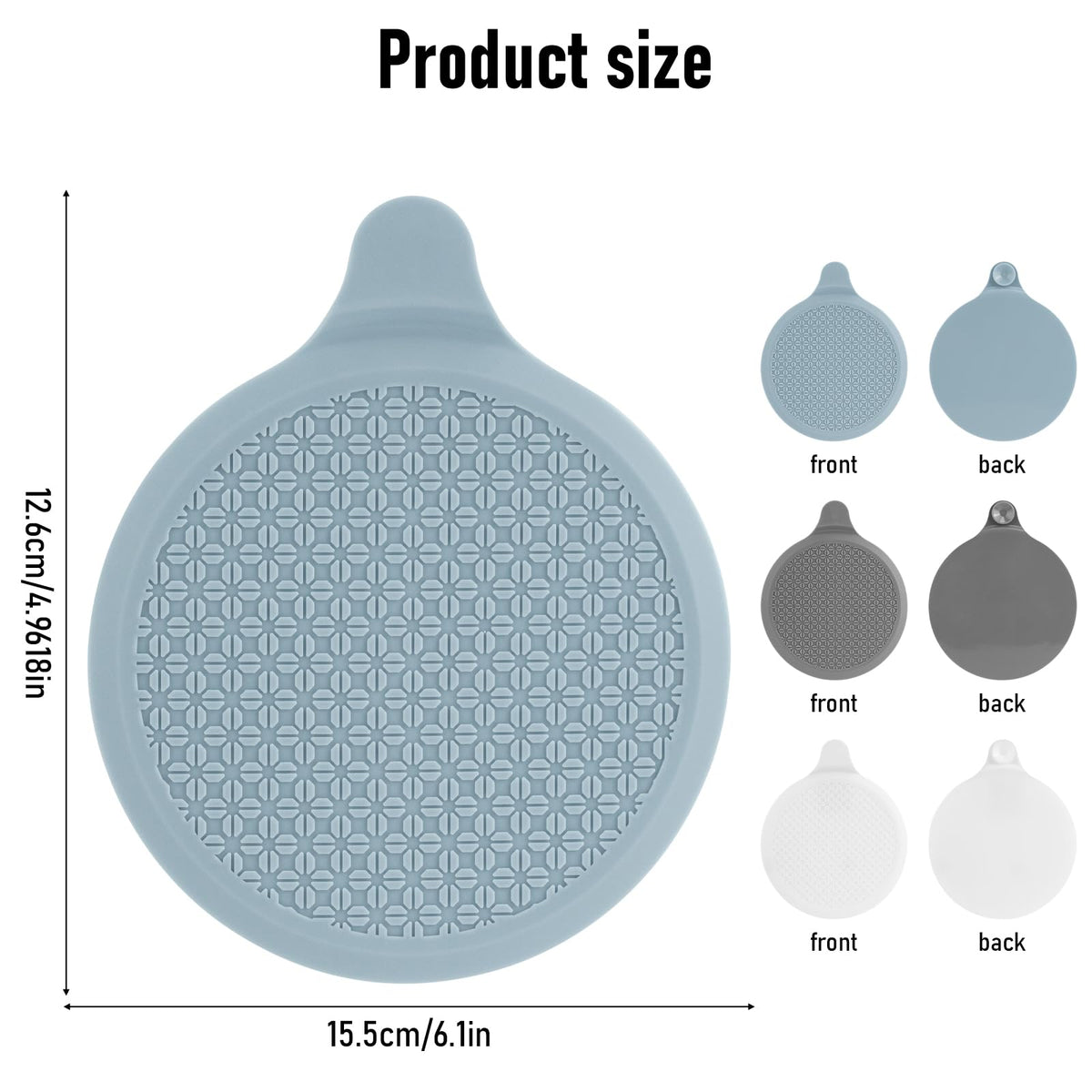 Silicone Bath Plug with Suction Cup, 6 Inch / 15cm Extra Large Universal Leakproof Drain Stopper, Flexible & 100% Watertight Seal for Bathtub, Shower - image 2
