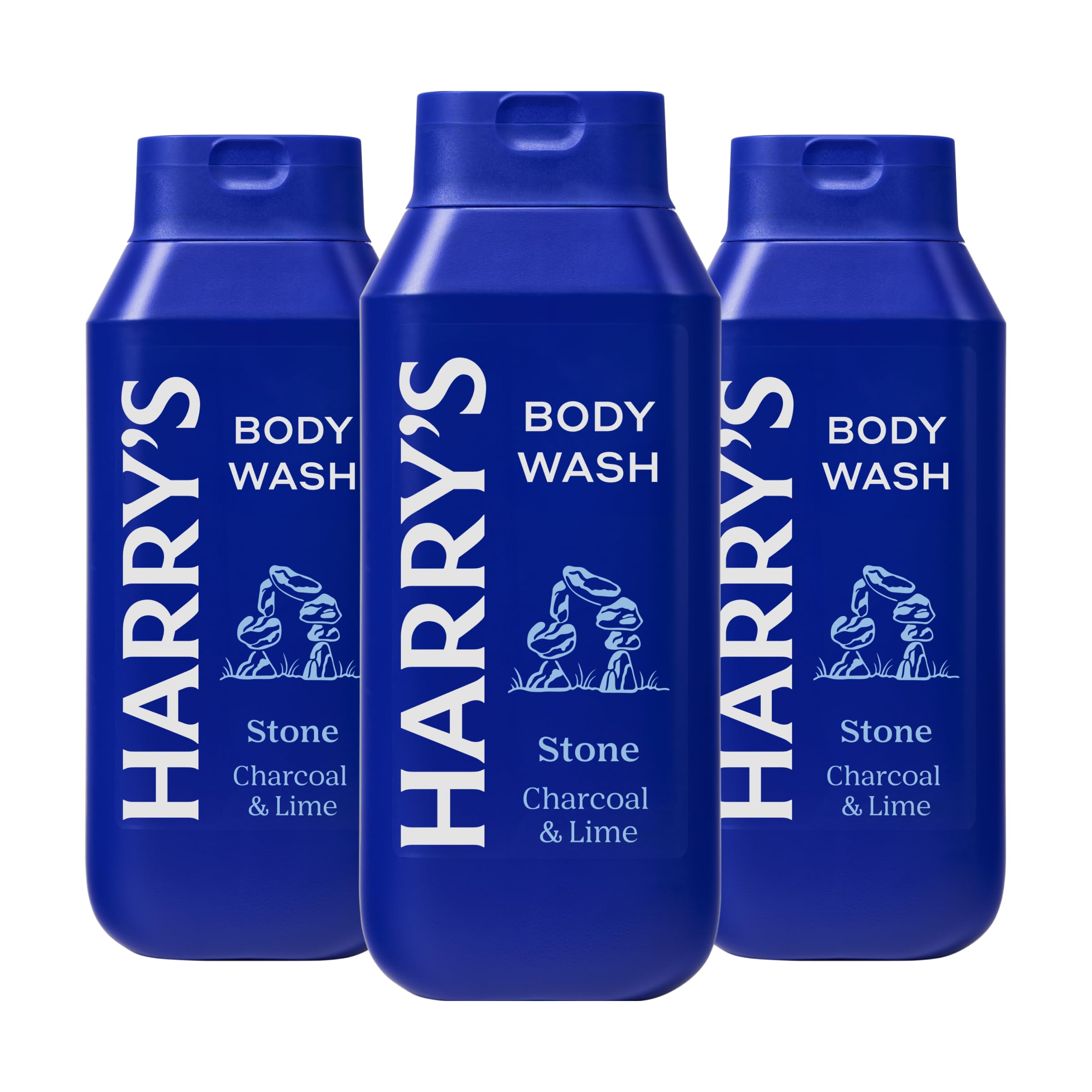 Harry's Men's Body Wash - Stone Scent Shower Gel, 532ml (Pack of 3)