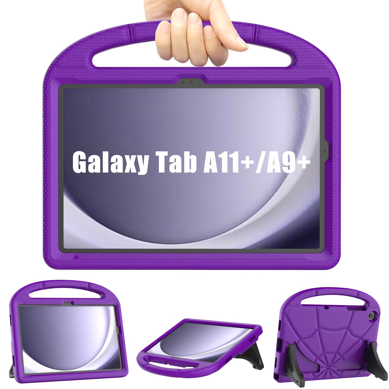 Mansiruyi Kids Case for Samsung Galaxy Tab A9 Plus & A11 Plus - Purple