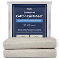 Jolof Store Waterproof Cotton Dust Sheets – 12ft x 9ft Twill (2 Pack)