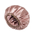 Alnorm Extra Large Satin Hair Bonnet for Women – Coral Red Sleep Cap
