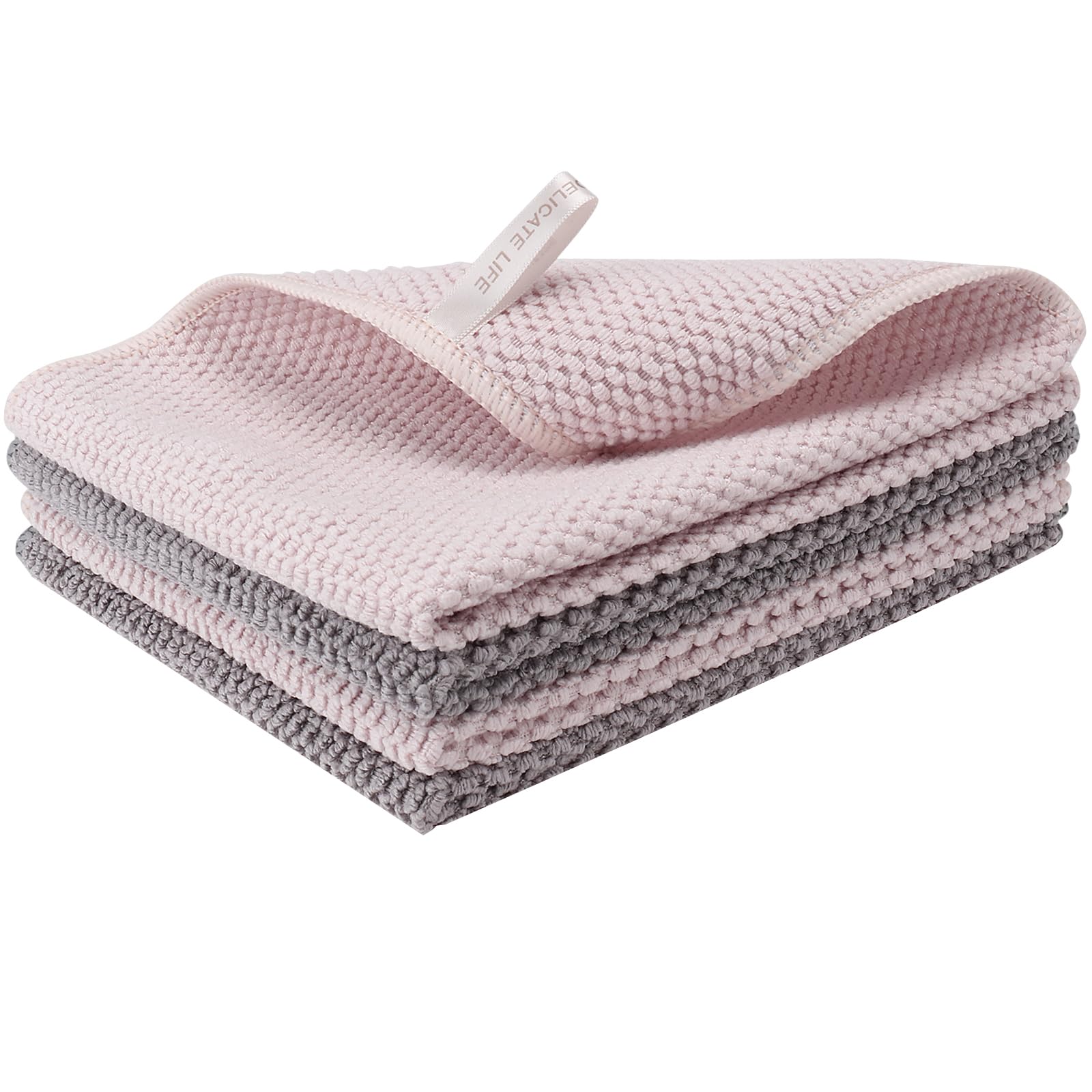 WEREY Microfibre Cleaning Cloths | Corn Grain Grid Absorbent Towels