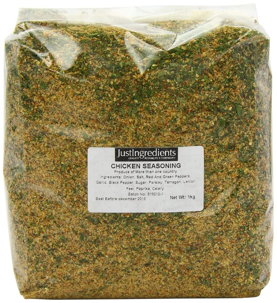 JustIngredients Chicken Seasoning – Savoury Herb & Spice Rub, 1kg Bulk