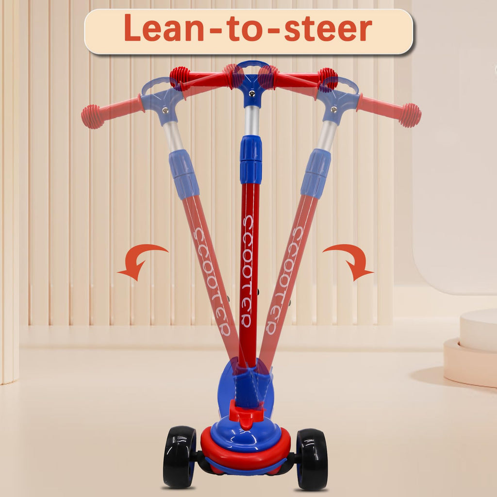 3-Wheel Kids Scooter - Foldable LED Wheels for Ages 5-18
