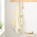 Bianca Reversible Stripe 50x90cm Cotton Jacquard Hand Towel Yellow - image 1
