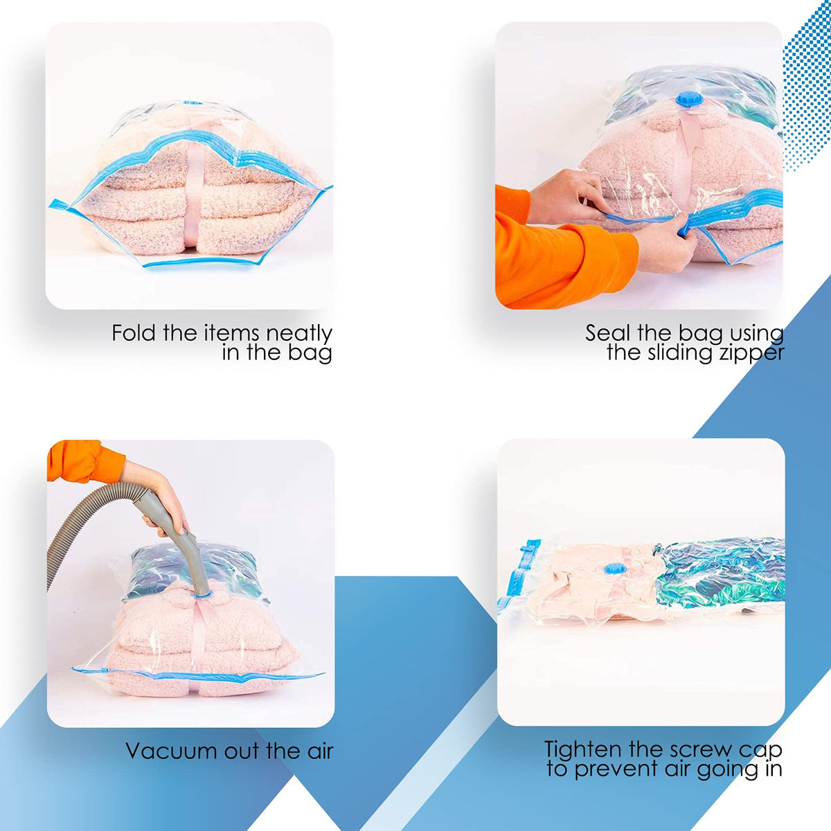 KEPLIN Vacuum Storage Bags | Maximise Space and Store Clothes, Bedding, Towels, Duvet & Pillow - image 2