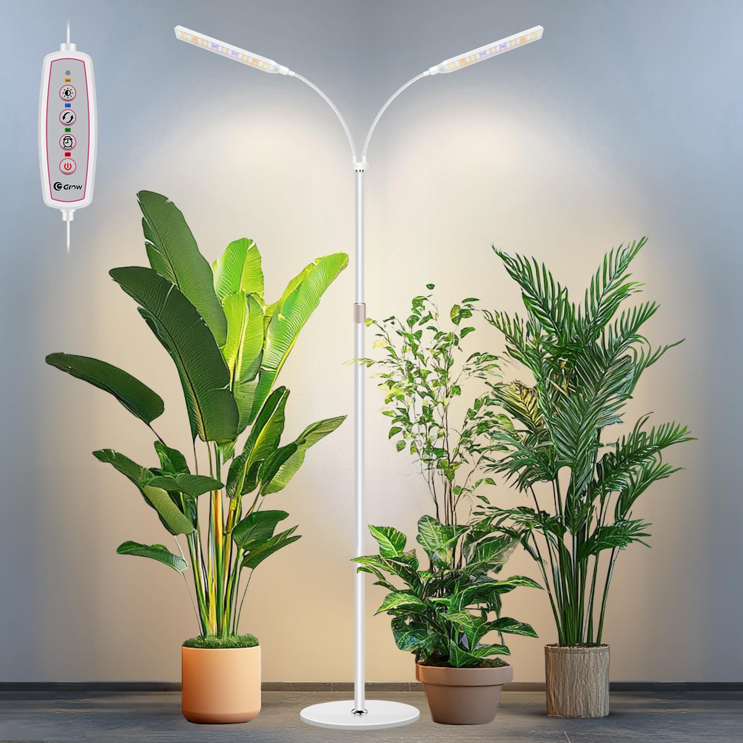 Kullsinss Floor Grow Light | Full Spectrum 114 LED Standing Plant Lamp