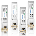 QSFPTEK 10GBASE-T SFP+ to RJ45 Copper Transceiver for Cisco (4-Pack)