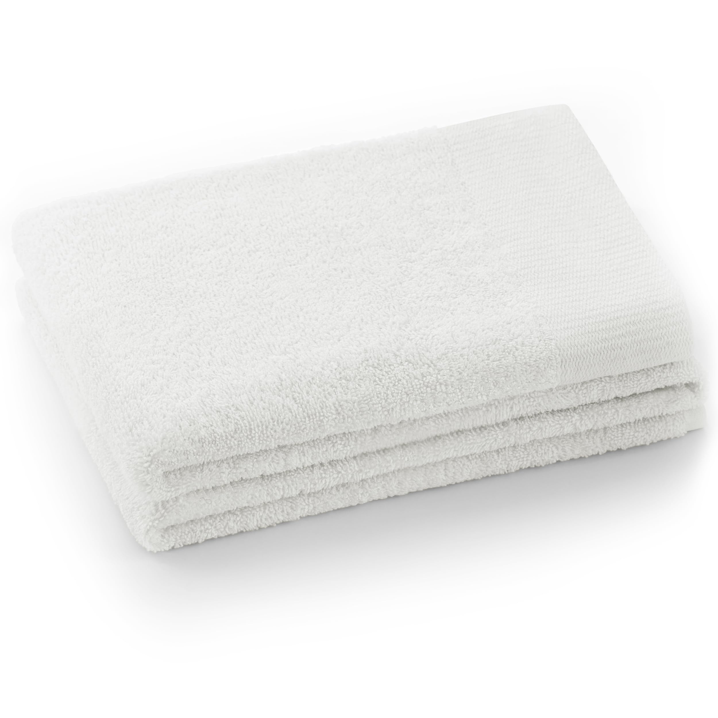 AmeliaHome Amari Bath Towel | 100% Cotton Soft Absorbent White 70x140cm