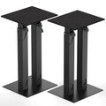 Height Adjustable Floor Speaker Stands with Cable Management